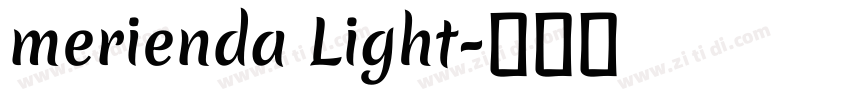 merienda Light字体转换